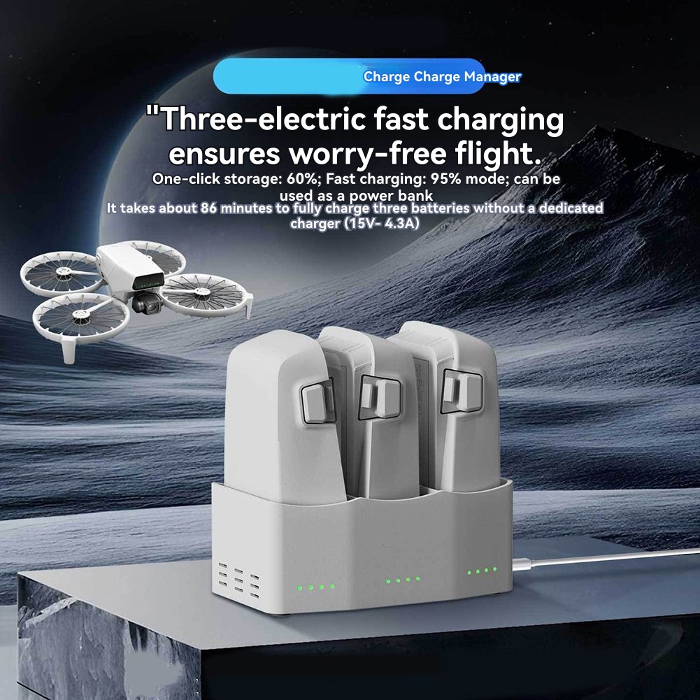 Drone Charging Hub - DTC5 65W Battery Charge Manager for