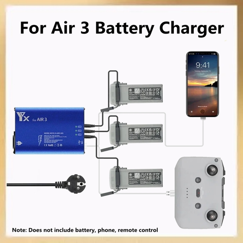 Drone Charging Hub - For Air 3 Drone Battery Charger