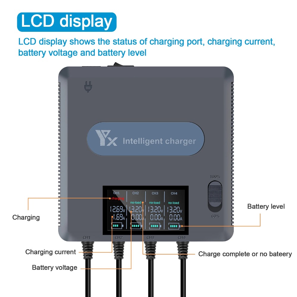 6 in 1 Digital display Battery - огляд і ціна Drone Charging Hub