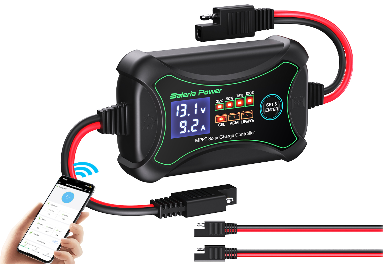 Bateria Power 10A MPPT Wireles - огляд і ціна Drone Solar Charger