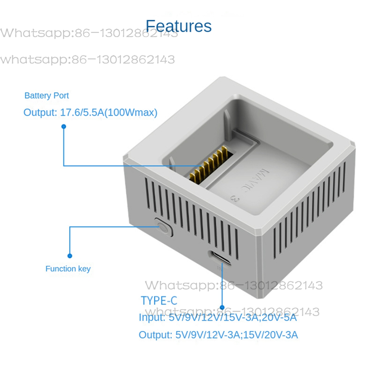 A51I For 3/3 Pro Battery Charg - огляд і ціна Drone Charging Hub